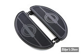 ECLATE IE - PIECE N° 02 - KIT MARCHE PIEDS - OEM 50603-40 - X RIBS Half Moon Footboard Set - NOIR - V-TWIN