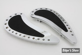 - ECLATE Y - PIECE N° 01 - PLATEFORMES CONDUCTEUR - SOFTAIL 84UP / TOURING FLT 80UP - V-TWIN - STREAMLINER TYPE - HALF MOON - CORPS : CHROME