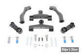 KIT SUPPORTS DE MARCHES PIEDS ARRIERE AJUSTABLES - TOURING 93UP - OEM 50768-07 - NOIR