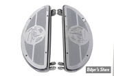 ECLATE IE - PIECE N° 02 - KIT MARCHE PIEDS Half Moon Footboard Set - OEM 50603-40 - World's Fair half moon footboard kit - CHROME / ALLIAGE