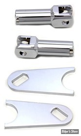 ECLATE J - PIECE N° 24 - KIT DE MONTAGE REPOSES PIEDS PASSAGER - SOFTAIL 08/17 - OEM 50454-09 - CHROME