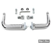 X - Kit supports de reposes pieds autoroute réglables - XLH 84/03 - OEM 49053-96 - CHROME