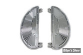 ECLATE IE - PIECE N° 02 - KIT MARCHE PIEDS Half Moon Footboard Set - OEM 50603-40 - RIBBED - CHROME / CHROME