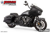 ECHAPPEMENT - FREEDOM PERFORMANCE - INDIAN CHALLENGER 20UP - SHORTY 2 EN 1 - NOIR / EMBOUT SLASH CUT TURN OUT : CHROME - IN00272