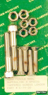 ECLATE O - PIECE N° 16 - KIT VISSERIE DE SABRES ET DE GB AR - FX 71/85 - OEM 3945 / 4716W / 5423 / 5942B / 6416 / 7680W - CHROME - GARDNER WESCOTT - C-74-30