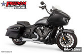 ECHAPPEMENT - FREEDOM PERFORMANCE - INDIAN CHALLENGER 20UP - SHORTY 2 EN 1 - CHROME / EMBOUT COUPE DROITE : NOIR - IN00276