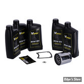 KIT DE VIDANGES - TOTAL KIT - HUILE 20W50 SYNTHETIQUE - TOURING 99/06 - BIG OIL SERVICE KIT - FILTRE A HUILE : CHROME -  MCS / VSPEC