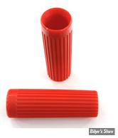 ECLATE S - PIÈCE N° 07 - POIGNEES - Replica Rib grip Style 62/65 - OEM 56205-62 - PLASTIC /  ROUGE