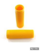 ECLATE S - PIÈCE N° 07 - POIGNEES - Replica Rib grip Style 62/65 - OEM 56205-62 - PLASTIC /  JAUNE