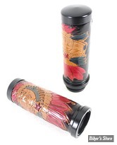 - POIGNEES V/TWIN - INDIAN GRIP SET - TIRAGE ELECTRONIQUE - EMBOUT / NOIR