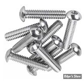 VIS TETE BOMBEE 1/4"-20 X 28.50MM / 1 1/8" - ALLEN - CHROME - LE PAQUET DE 10 PIECES