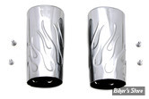 ECLATE N - PIECE N° 68 - COUVRES TUBES DE FOURCHE - 45964-86 - V-TWIN - VERSION : FLAMME / FINITION : CHROME