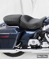 SELLE  MUSTANG - TOURING 08/23 -  ONE PIECE Standard Touring One-Piece Seat - LISSE - CLOUTEE BLACK PEARL - 76039