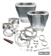- KIT CYLINDRES BIG BORE - 117CI / 4 1/8" - TWIN CAM 07/17 - S&S - Big Bore CYLINDRES Kit  - SILVER - 910-0213