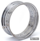 VOILE DE JANTE - 16" X 5.00 - 40 RAYONS - DROP CENTER - OEM 00000-00 - CHROME
