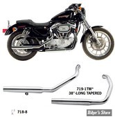 Echappement Paughco - SPORTSTER 86/03 - EXHAUST SYSTEM - TAPERED - 38" - CHROME - 719-1MEG