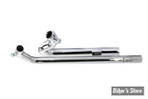 - ECHAPPEMENT - V-TWIN / WYATT GATLING -  DYNA 1991/2017  - Exhaust Drag Pipe Set hotgun Style - 29-0210 - CHROME 