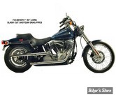 ECHAPPEMENT PAUGHCO - SOFTAIL 86/11 - SHOTGUN "S" STYLE EXHAUST SYSTEM - DRAG PIPE SLASH CUT - 40" - 731SD40TC