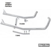 ECHAPPEMENT PAUGHCO - SOFTAIL 86/06 - UPSWEEP / SHOTGUN DRAG PIPE - FISHTAIL - CHROME - 726B2F