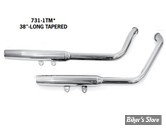 ECHAPPEMENT PAUGHCO - SOFTAIL FLSTF 90/99 / FLSTN 93/96 - SHOTGUN EXHAUST SYSTEM - TAPERED - 38" - 731-1TM