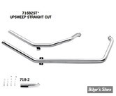 ECHAPPEMENT PAUGHCO - SOFTAIL 86/99 - UPSWEEP DRAG PIPE - DRAG PIPE STRAIGHT CUT - CHROME - 716B2ST