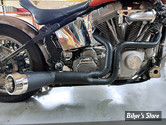 - ECHAPPEMENT - V-TWIN / Wyatt Gatling - SOFTAIL 86/06 - Cyclone 1-3/4" 2 into 1 Exhaust Header Set - 29-2212 - NOIR / CHROME
