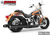 - ECHAPPEMENT FREEDOM PERFORMANCE - AMERICAN OUTLAW DUAL - SOFTAIL 86/06 - CORPS NOIR/ SORTIE NOIR SCULPTE - HD00291