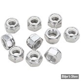 1/4-20 - ECROU NYSLTOP - CHROME - LES 10 PIECES