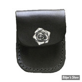 ETUI ZIPPO - CUIR - ROSE