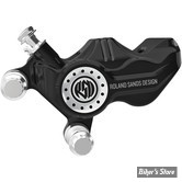 ETRIER ROLAND SANDS DESIGN RSD - 4 PISTON DIFFERENTIAL BORE CALIPER 137 X 4B - COTE GAUCHE - FINITION : CONTRAST CUT