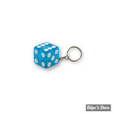 PORTE CLEFS - TRIKTOPZ - DICE - BLEU PAILLETTE