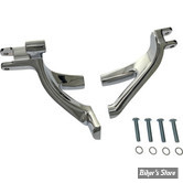 KIT SUPPORTS POUR CONVERSION DE MARCHES-PIEDS AVANT EN REPOSE-PIEDS - SOFTAIL M8 2018UP - OEM 50501640 - CHROME - DRAG SPECIALTIES