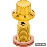 ECLATE L - PIECE N° 16 - VIS BANJO 3/8-24 - OEM 41747-82A - ARLEN NESS - BANJO BOLT - TITANIUM - FINITION : GOLD - 300-826