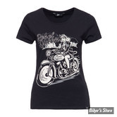 TEE-SHIRT - QUEEN KEROSIN - REBEL QUEEN - NOIR - TAILLE M