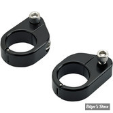 SUPPORT DE COMPTEUR / TACHYMETRE / COMPTE TOURS - BILTWELL - STRAIGHT O/S SPEED CLAMPS - NOIR - 6907-201