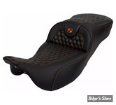 - SELLE SADDLEMEN - RoadSofa™ - TOURING 08/23 - Honeycomb Extended - COUTURES : ORANGE - 808-07B-19003