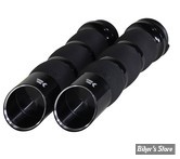 - POIGNEES - KHROME WERKS - TIRAGE ELECTRONIQUE - CUSTOM  HAND GRIPS - AIR CUSHION EDGE - NOIR - 500150