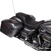 SELLE  DRAG SPECIALTIES - Performance Predator 2-Up Seat - TOURING 08UP - NOIR - LISSE / SOLAR REFLECTIVE - 0801-1501