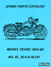 CATALOGUE DE PIECES DETACHEES - SPORTSTER 1954/1965 - OEM 00000-00 - Spare Parts Book for 1954-1965 XL