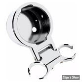 ECLATE A1 - PIECE N° 11 -  SUPPORT DE COMPTEUR POUR GUIDON T-BAR - DYNA / SPORTSTER - POUR DIAMETRE DE 38.00MM / 1 1/2" - SINGLE - LA CHOPPERS - CHROME - LA-7398-21C
