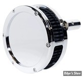 FILTRE A AIR FEULING - BIGTWIN 84/99 - SLIM BA AIR CLEANER KIT - SOLID OUTER COVER - FILTRE NOIR / CHROME - 5567-S