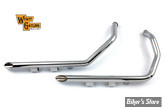 - ECHAPPEMENT 2EN2 - Wyatt Gatling - SPORTSTER 04/06 - DRAG PIPE SLASH CUT - Wyatt Gatling Exhaust Drag Pipe Set Slash Cut - 30-0070 - CHROME 