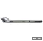 SILENCIEUX - FISHTAIL - DIAMETRE EXTERNE : 63.50MM / LONGUEUR : 31.50" - 1"3/4 - Replica Flash Gordon fishtail - CHROME 