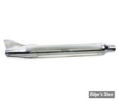 ECLATE WL - PIECE N° 14 - SILENCIEUX - OEM 65240-61 - Replica Fishtail Muffler - LONGUEUR : 28" 1/2 - CHROME