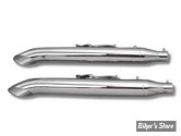 SILENCIEUX - TURN OUT - DIAMETRE EXTERNE : 76.20MM / LONGUEUR : 30" - V-TWIN - CHROME - LA PAIRE