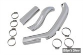 KIT PARE CHALEURS - POUR COLLECTEUR 2 EN 1 FL 70/84 - V-TWIN - CHROME