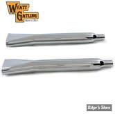 SILENCIEUX - TOURING 95/16 - V-TWIN - DIAMETRE : 3" - Wide Oval Muffler Set - LONGUEUR : 27" 1/4 - CHROME