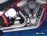 - ECHAPPEMENT  - V-TWIN / Wyatt Gatling  - SOFTAIL 86/06 - Wyatt Gatling Drag Exhaust Pipe Set Short Stuff Style - 30-0517 - CHROME 