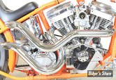 - ECHAPPEMENT  Wyatt Gatling  - SOFTAIL 86/06 - Exhaust Drag Pipe Set Slash Cut - CHROME 