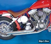 - ECHAPPEMENT  Wyatt Gatling  - SOFTAIL 86/06 - Wyatt Gatling Exhaust Drag Pipe Set Down Slash Shorty - CHROME 